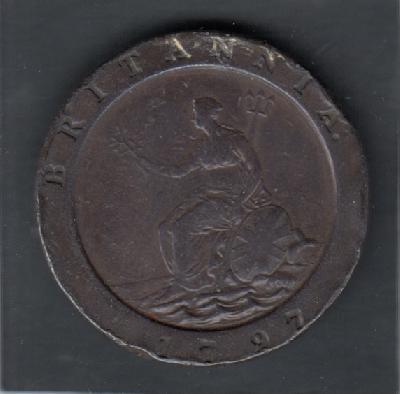 Beschrijving: 2 Pence GEORGIUS III  